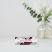 Carte De Visite Mini PixDezines Moderne aquarelle Bourgogne web RSVP (Debout devant)