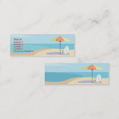 Carte De Visite Mini Plage - maigre (Devant / Derrière)