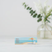 Carte De Visite Mini Plage - maigre (Debout devant)