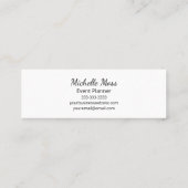 Carte De Visite Mini Plage professionnelle de palmiers tropicaux (Dos)