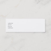 Carte De Visite Mini Plage tropicale encadrée de palmiers (Dos)