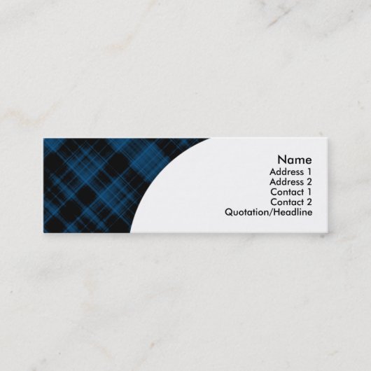 Carte De Visite Mini plaid (Devant)