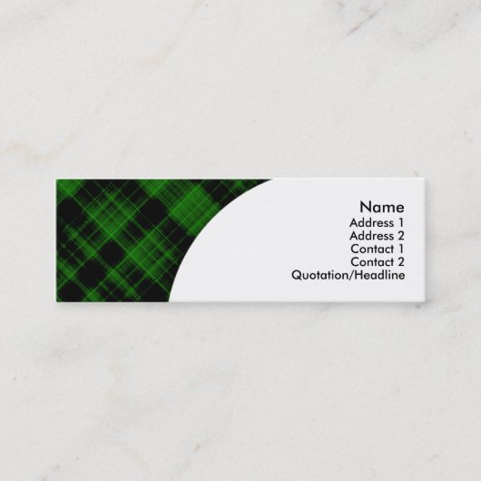 Carte De Visite Mini plaid (Devant)