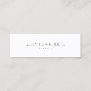 Carte De Visite Mini Plaine professionnelle de conception chic