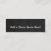 Carte De Visite Mini Plancher floral sauvage, Signet (Dos)