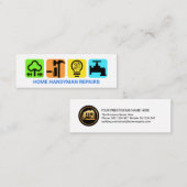 Carte De Visite Mini Plaque de l'entrepreneur moderne et élégant (Devant / Derrière)