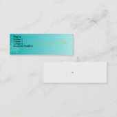 Carte De Visite Mini Plat de peinture bleu - Customisé (Devant / Derrière)