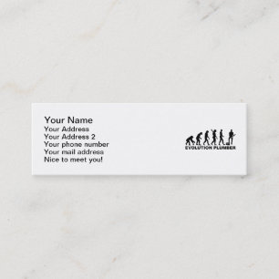 Carte De Visite Mini Plombier d'évolution