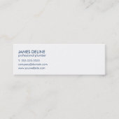 Carte De Visite Mini Plombier professionnel moderne (Devant)