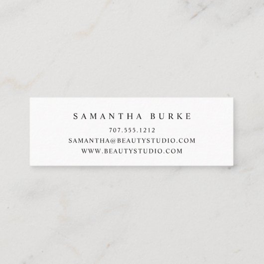 Carte De Visite Mini Pluie (Dos)