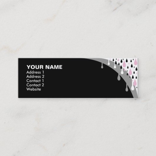 Carte De Visite Mini pluie : S : (Devant)