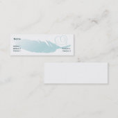 Carte De Visite Mini Plume - maigre (Devant / Derrière)