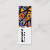 Carte De Visite Mini Plusieurs yeux (Dos)