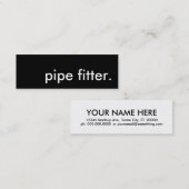 Carte De Visite Mini poêle à pipe. (Devant / Derrière)