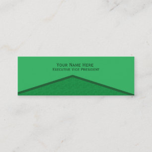 Carte De Visite Mini Point central vert clair