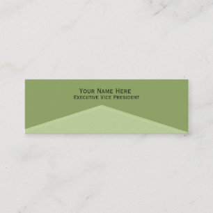 Carte De Visite Mini Point central vert clair