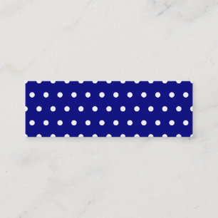 Carte De Visite Mini Points blancs et navy
