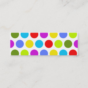 Carte De Visite Mini Points Colorés Colorés