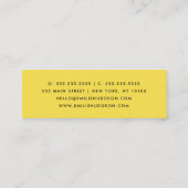 Carte De Visite Mini Points dalmatiens, Zones dalmatiennes, Noir et Bla (Dos)