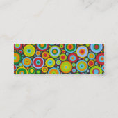 Carte De Visite Mini Points géniaux gris-foncé (Dos)