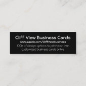 Carte De Visite Mini Points noirs et blancs (Dos)