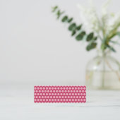Carte De Visite Mini Points rose clair (Debout devant)