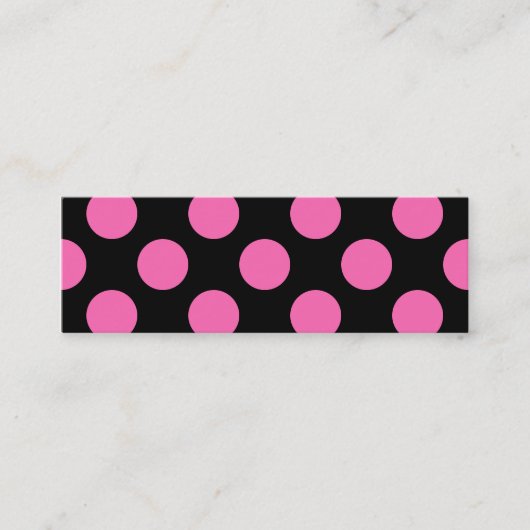 Carte De Visite Mini Points roses chauds (Devant)