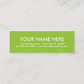 Carte De Visite Mini poires. (Dos)