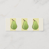 Carte De Visite Mini Poires - maigres (Dos)