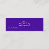 Carte De Visite Mini Pois (Dos)