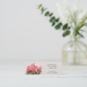 Carte De Visite Mini Pois doux rose gros maman (Debout devant)