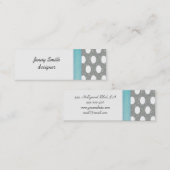 Carte De Visite Mini Pois élégant et provençal (Devant / Derrière)