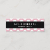 Carte De Visite Mini Pois roses, Motif Pointe Polka, Points, Pointe (Devant)