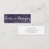 Carte De Visite Mini Police élégante (Devant / Derrière)