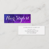 Carte De Visite Mini Police élégante (Devant / Derrière)