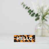 Carte De Visite Mini Police Super noir orange (Debout devant)