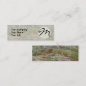 Carte De Visite Mini Pont français de Monet Giverney (Devant / Derrière)