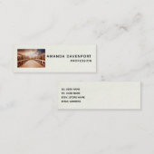 Carte De Visite Mini Pont rustique en bois dans le pays (Devant / Derrière)