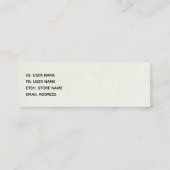 Carte De Visite Mini Pont rustique en bois dans le pays (Dos)