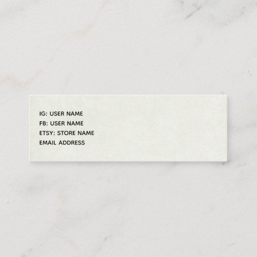 Carte De Visite Mini Pont rustique en bois dans le pays (Dos)