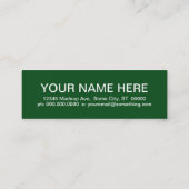 Carte De Visite Mini POOL SHARK (carrés mod) (Dos)