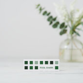 Carte De Visite Mini POOL SHARK (carrés mod) (Debout devant)