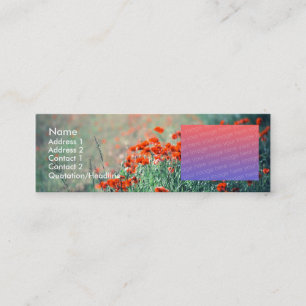 Carte De Visite Mini Poppies  