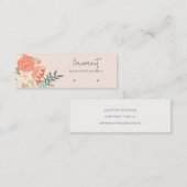 Carte De Visite Mini Porte-boucles florales de l'Ambrosia (Devant / Derrière)