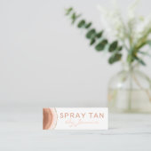 Carte De Visite Mini Porte d'encre moderne Tan Spray Mobile (Debout devant)