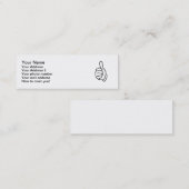 Carte De Visite Mini Pouces (Devant / Derrière)