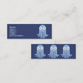 Carte De Visite Mini Poulpe - maigre (Devant / Derrière)