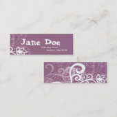 Carte De Visite Mini Pourpre (Devant / Derrière)
