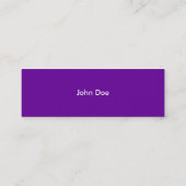 Carte De Visite Mini pourpres professionnelles (Dos)