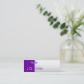 Carte De Visite Mini pourpres professionnelles (Debout devant)